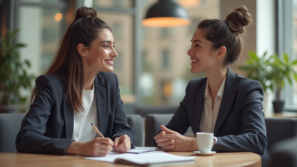 Twee professionals uit verschillende culturen hebben een betekenisvol gesprek