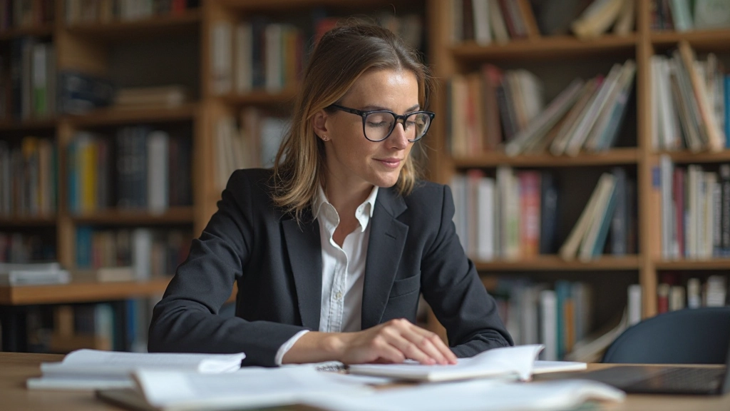 Linguïstisch onderzoekswerk met taalteksten en analytische documentatie op onderzoekstafel